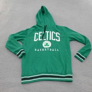 NBA Boston Celtics Basketball Hoodie Green Mens Small Pullover Sweatshirt